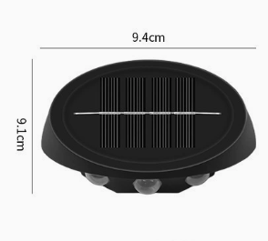 Solar Outdoor Wall Lights (4-Pack): IP44 Waterproof LED Sconces for Garden, Patio & Pathway Lighting(white light)