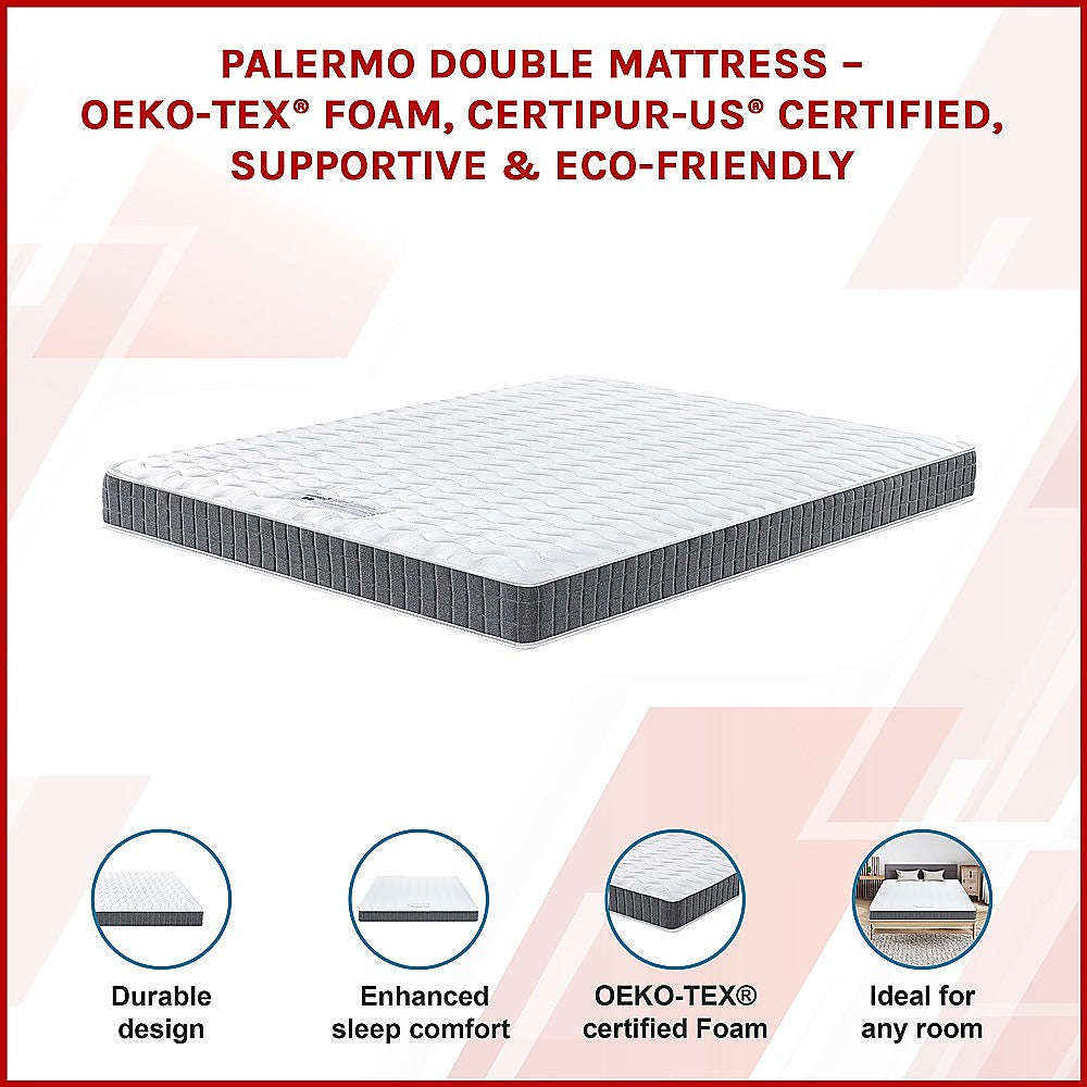PALERMO Queen Memory Foam Mattress - OEKO-TEX® & CertiPUR-US® Certified