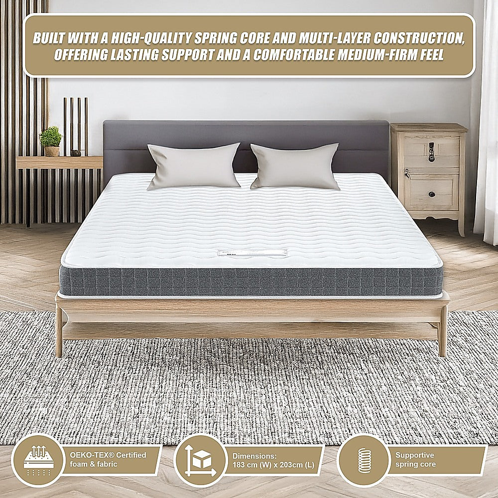 PALERMO King Memory Foam Mattress - OEKO-TEX® & CertiPUR-US® Certified