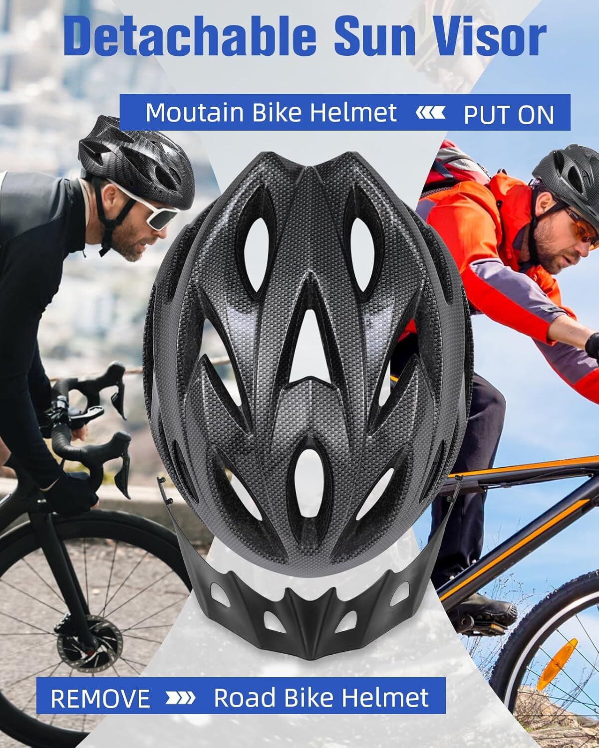 Adjustable Bike Helmet: 18 Vents, 260g, L Size (58-61cm), for Aussie Cyclists