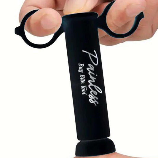 3-Pack Black Portable Vacuum Suction Venom Extractor - Emergency Pump Tool for Insect Bites, Mosquito, Bee, Wasp, and Spider Stings