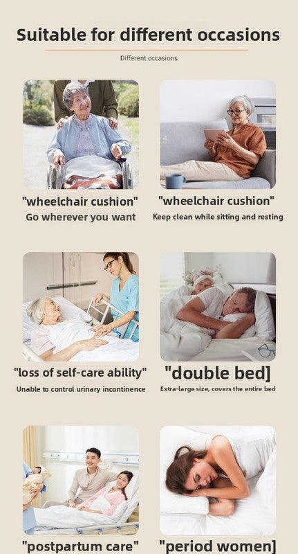 Washable Incontinence Bed Pad 100x150cm Reusable Waterproof Mattress Protector with Non-Slip Backing 4-Layer Absorbent Underpad for Elderly and Adults Medium blue