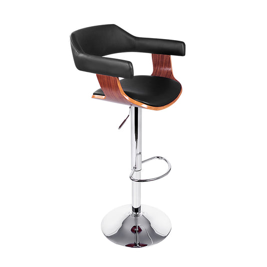 Artiss Wooden Bar Stool - Black and Wood