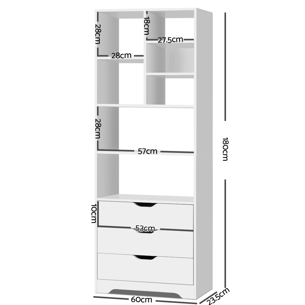 Artiss Display Drawer Shelf - White