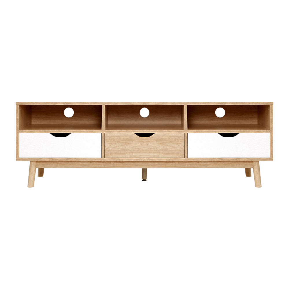 Artiss TV Cabinet Entertainment Unit Stand Wooden Storage 140cm Scandinavian