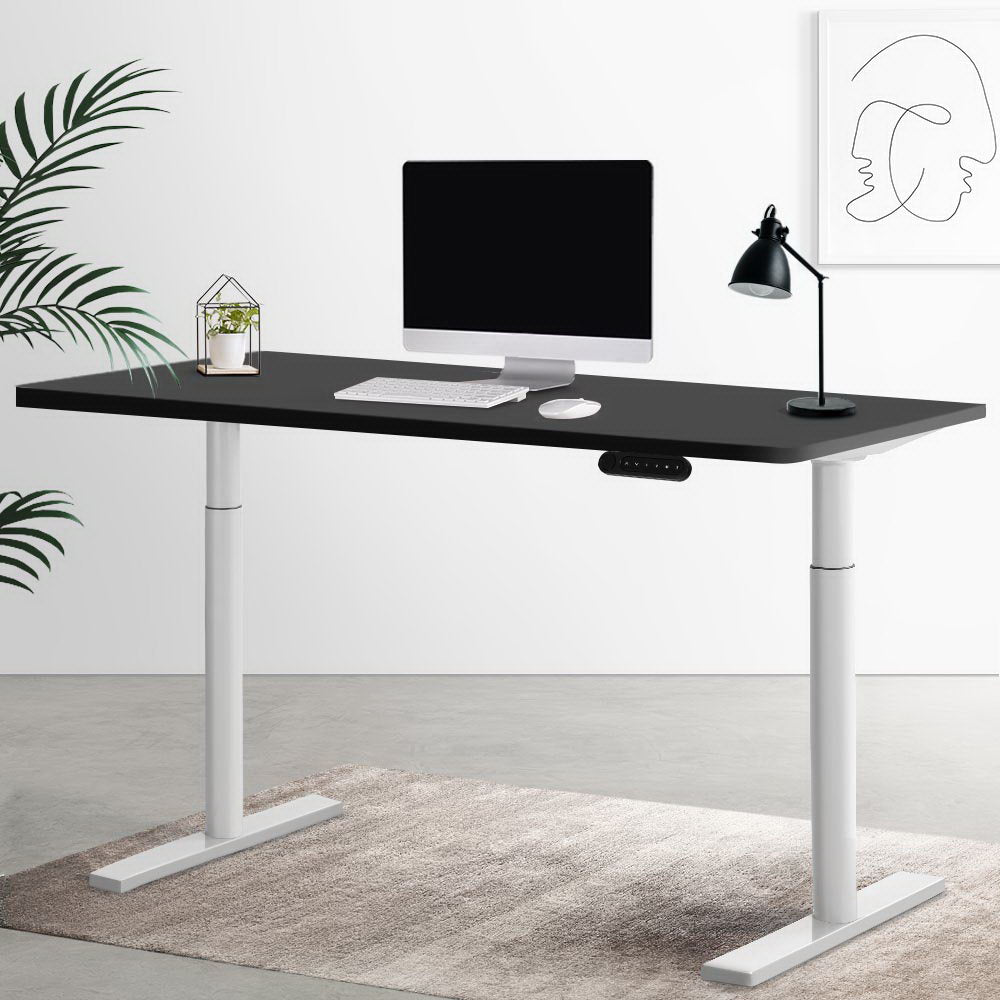 Artiss Electric Standing Desk Height Adjustable Sit Stand Desks White Black