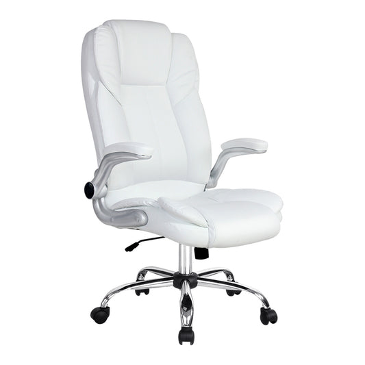 Artiss Kea Executive Office Chair Leather White