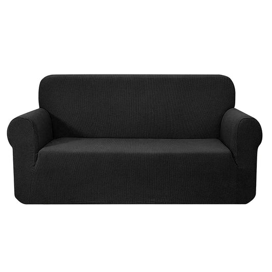 Artiss High Stretch Sofa Cover Couch Lounge Protector Slipcovers 3 Seater Black