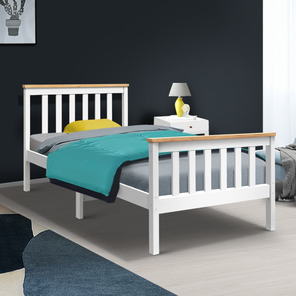 Artiss Single Wooden Bed Frame Bedroom Furniture Kids